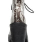 Botas sociais femininas Madden Girl Archiee com estampa de cobra, marrom, tamanho 7 M