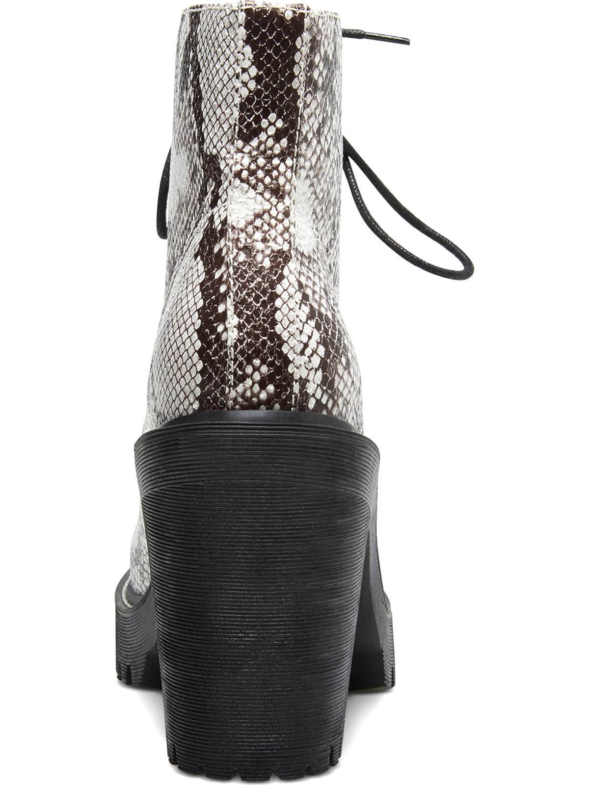 Botas sociais femininas Madden Girl Archiee com estampa de cobra, marrom, tamanho 7 M