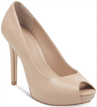 Guess Womens Honora9 Peep Toe Classic Pumps Brown Size 7.5 M
