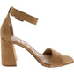 Sandálias femininas Elizabeth Circus by Sam Edelman, cor camelo escuro, tamanho 9,5 M
