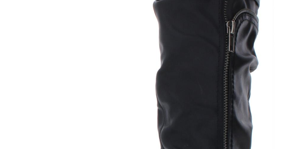 Botas de montaria femininas White Mountain Remi de couro sintético, pretas, tamanho 6 M