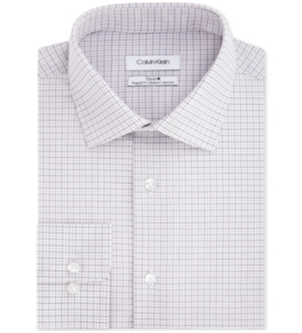 Camisa social masculina Calvin Klein Classic Regular Fit, sem passar, com elástico, tamanho XL, branca