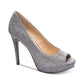 Sapatos Haley Peep Toe Femininos Chinese Laundry Cinza Tamanho 7,5 M