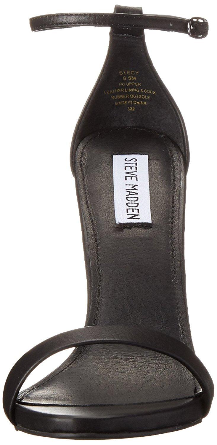 Sandálias femininas Steve Madden pretas tamanho 9,5M