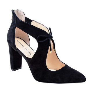 Adrienne Vittadini Women's Nigel Cut Out Pump Black Size 6.5 M