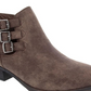 Bota feminina Sugar Tikki Ankle Bootie marrom tamanho 7,5