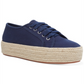Tênis plataforma feminino Wild Pair Sofeya Espadrille azul marinho, tamanho 5M