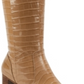 Botas de cano alto femininas Marc Fisher Revely Leather, bico quadrado, marrom, tamanho 7,5 M