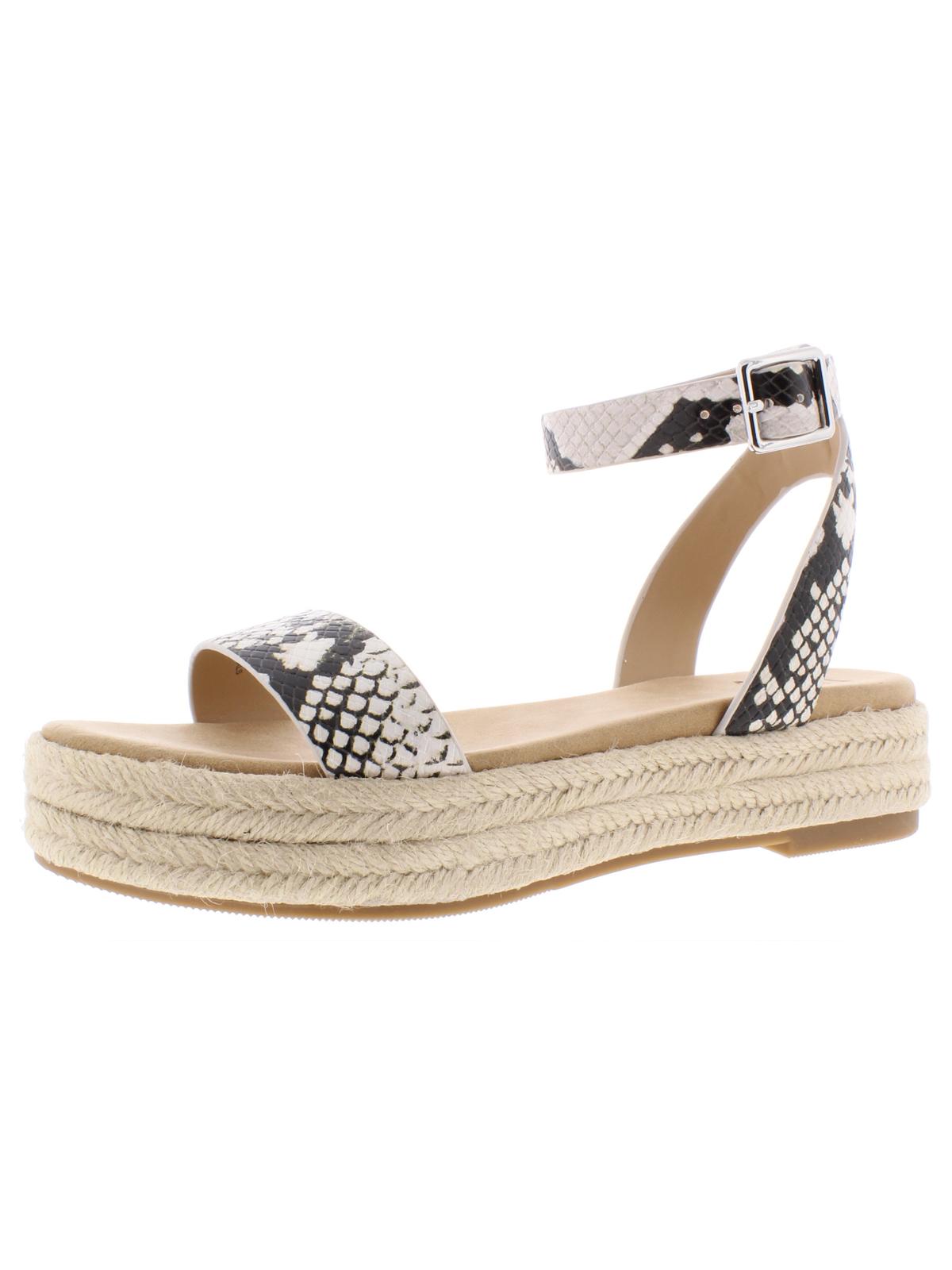 Sandálias plataforma femininas de couro sintético Valetta da INC International Concepts, pretas, tamanho 10 M