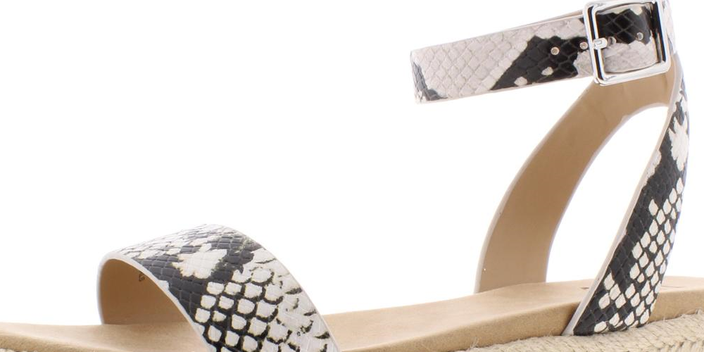 Sandálias plataforma femininas de couro sintético Valetta da INC International Concepts, pretas, tamanho 10 M