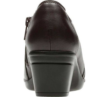 Clarks Emslie Warren Ankle Bootie Feminino Marrom Tamanho 8,5 M