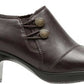 Clarks Emslie Warren Ankle Bootie Feminino Marrom Tamanho 8,5 M