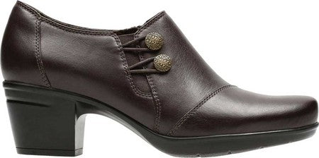 Clarks Emslie Warren Ankle Bootie Feminino Marrom Tamanho 8,5 M