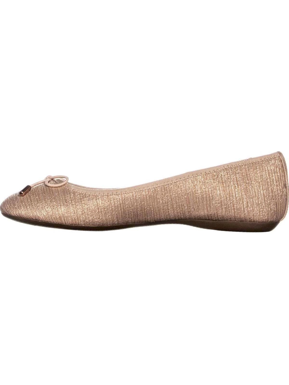 Suéter feminino Alfani com decote redondo e detalhes em botões, ouro rosa, tamanho 7,5 m