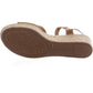 Sandálias bordadas femininas Lucky Brand, marrom, tamanho 10 M