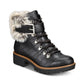 Botas de inverno femininas American Rag Jojo de couro sintético, pretas, tamanho 5 M