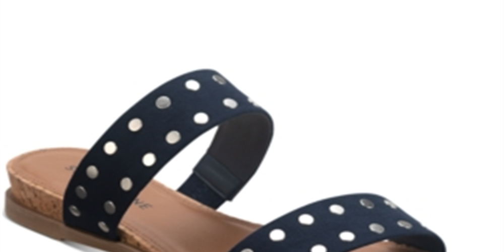 Tênis feminino Sun + Stone Easten Slide, azul marinho, tamanho 7,5 W