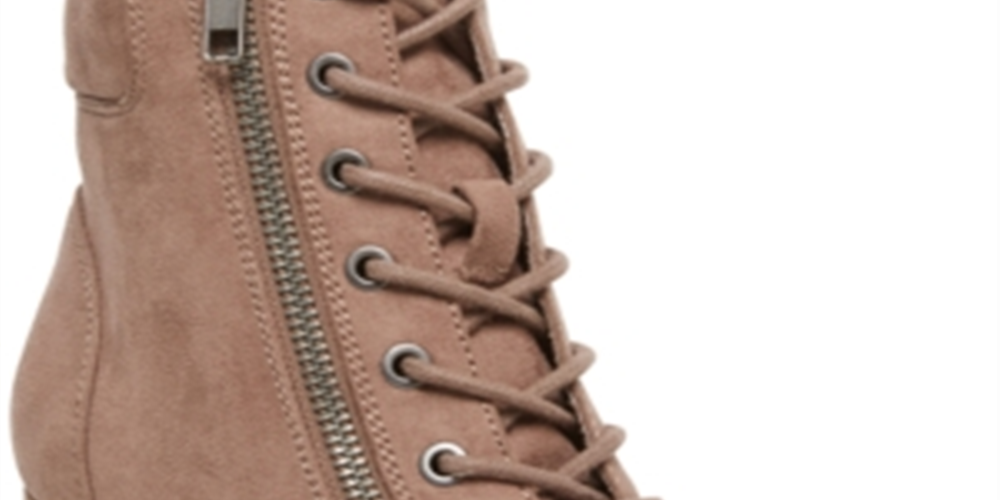 Botas femininas Madden Girl de camurça com bico amendoado e cano curto, tamanho 9,5 m