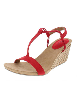 Sandálias Mulan Wedge Femininas Style &amp; Co Vermelhas Tamanho 7,5M