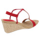 Sandálias Mulan Wedge Femininas Style &amp; Co Vermelhas Tamanho 7,5M