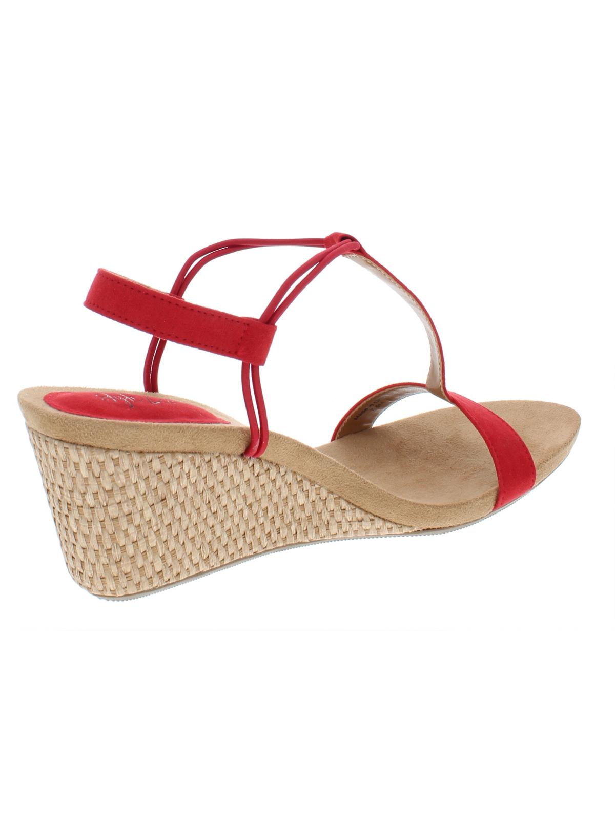 Sandálias Mulan Wedge Femininas Style &amp; Co Vermelhas Tamanho 7,5M