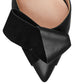 Sapato feminino Nine West Accent Mcfally Oragami Leather D'Orsay, preto, tamanho 8,5 M