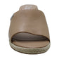 Calvin Klein Sandálias Femininas Britta Couro Abertas Plataforma Casual Marrom Tamanho 9,5M