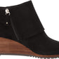 Botas de cano curto femininas Dr. Scholl's Create Wedge, pretas, tamanho 7,5 M