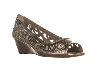 Charter Club feminino CASSIAA tecido aberto casual slide sandálias cinza tamanho 6,5 M