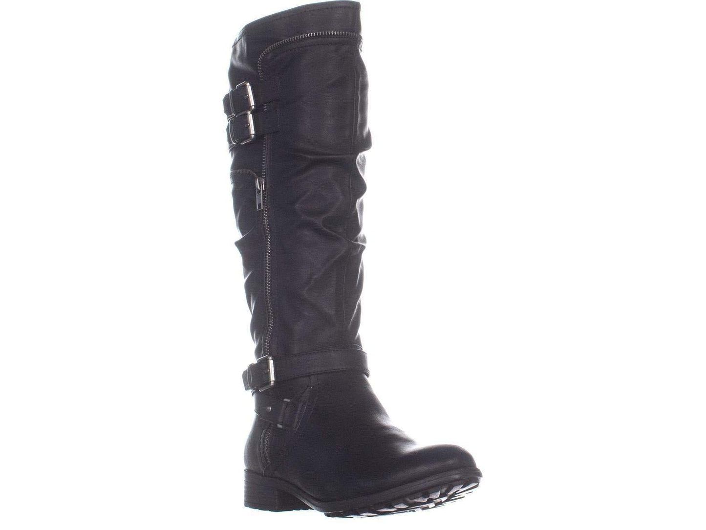 White Mountain Remi Leather Fechado Biqueira Média Cano Médio Moda Cinza Tamanho 6 M Feminino
