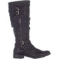 White Mountain Remi Leather Fechado Biqueira Média Cano Médio Moda Cinza Tamanho 6 M Feminino