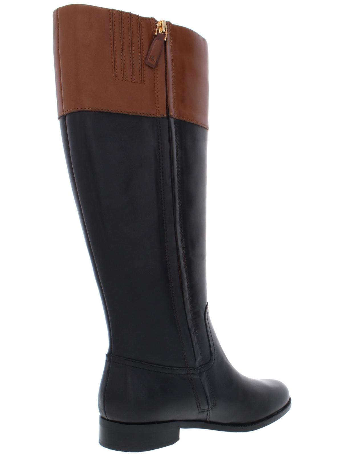Botas de montaria femininas Ralph Lauren Bernadine em couro sortidas tamanho 6 B