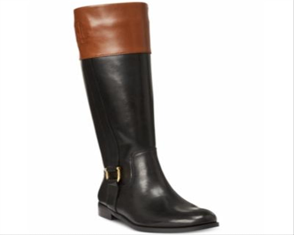 Botas de montaria femininas Ralph Lauren Bernadine em couro sortidas tamanho 6 B