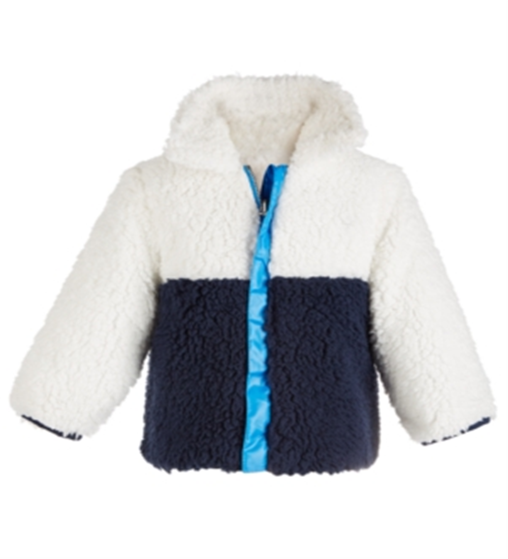 Jaqueta reversível Colorblocked para meninos First Impressions, azul, tamanho 12 meses