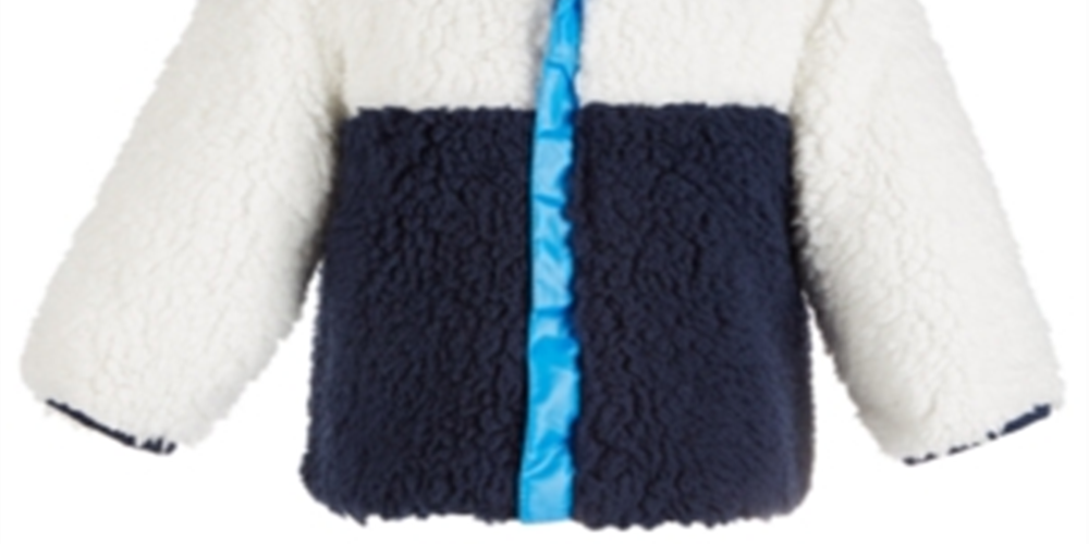 Jaqueta reversível Colorblocked para meninos First Impressions, azul, tamanho 12 meses