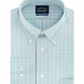 Camisa social masculina Eagle Multi Big &amp; Tall com estampa xadrez verde multicolorido tamanho 17,5-35/36