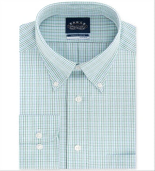 Eagle Men's Multi Big & Tall Check Print Dress Shirt Multi Green Size 17.5-35/36