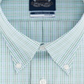 Camisa social masculina Eagle Multi Big &amp; Tall com estampa xadrez verde multicolorido tamanho 17,5-35/36
