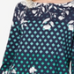 Blusa feminina com estampa floral Charter Club, azul, tamanho pequeno e pequeno