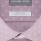 Camisa social masculina Michael Kors com gola roxa, tamanho 18,5 x 36 x 37