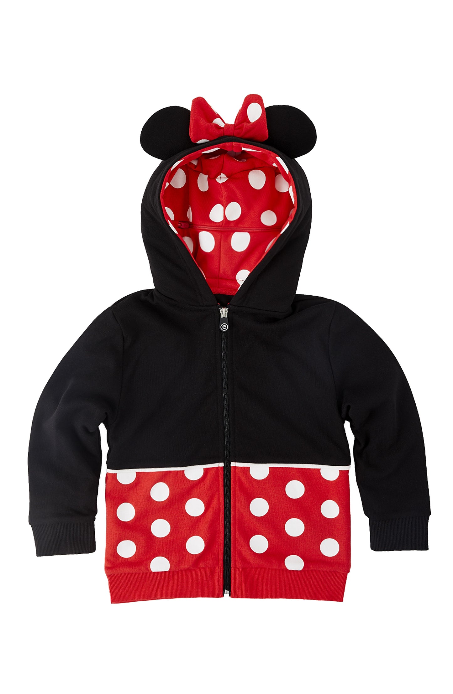 Cubcoats Transformando 2 em 1 Infantil Unissex Disney Minnie Mouse 2 em 1 Bicho de Pelúcia com Capuz Vermelho