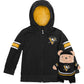 Cubcoats Transforming 2 em 1 Unissex Pré-escolar Preto Pittsburgh Penguins Moletom com Zíper Completo e Pelúcia Macia Preto