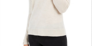 Camiseta feminina com decote em V e punho Charter Club, marrom, tamanho XX-G