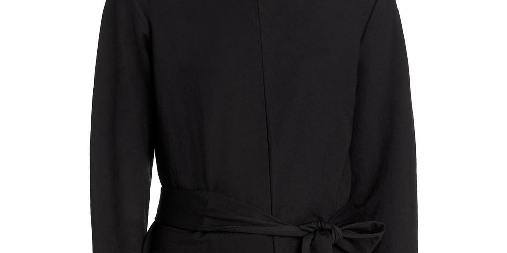 Kenneth Cole New York Túnica feminina The Timeless Knot Front com decote redondo, preta, tamanho XXS