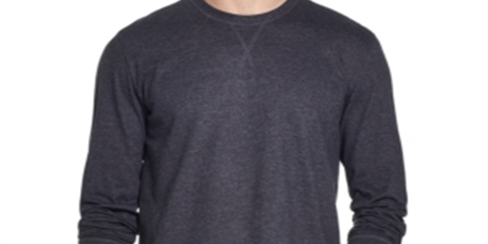 Camiseta masculina vintage de manga comprida escovada e à prova de intempéries, preta, tamanho pequeno