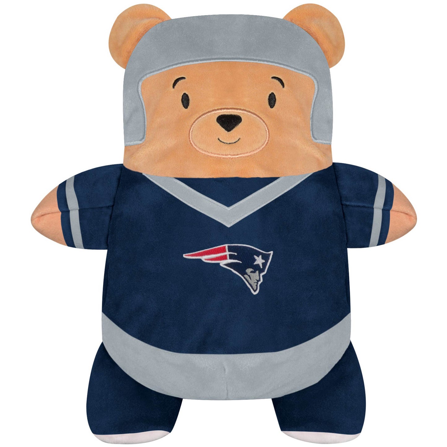 Moletom com capuz e pelúcia macios Cubcoats New England Patriots 2 em 1 para meninos, azul marinho