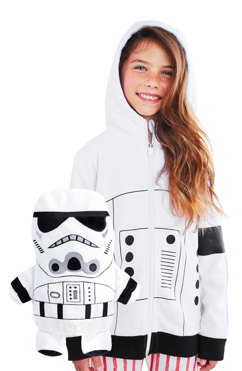 Cubcoats Infantil Cubcoats X Star Wars Storm Trooper 2 em 1 Pelúcia com Capuz Branco