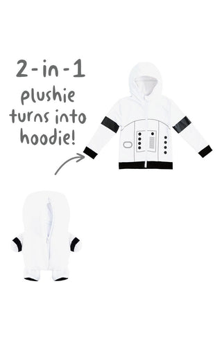 Cubcoats Infantil Cubcoats X Star Wars Storm Trooper 2 em 1 Pelúcia com Capuz Branco