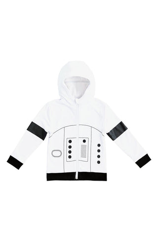 Cubcoats Infantil Cubcoats X Star Wars Storm Trooper 2 em 1 Pelúcia com Capuz Branco