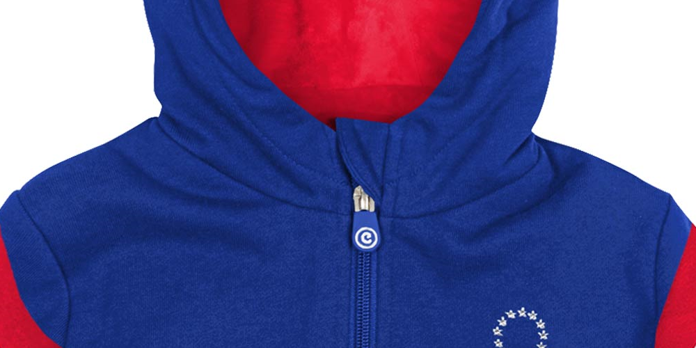 Cubcoats Transforming 2 em 1 Unissex Pré-escolar 76ers Moletom com Capuz e Pelúcia Macia Azul